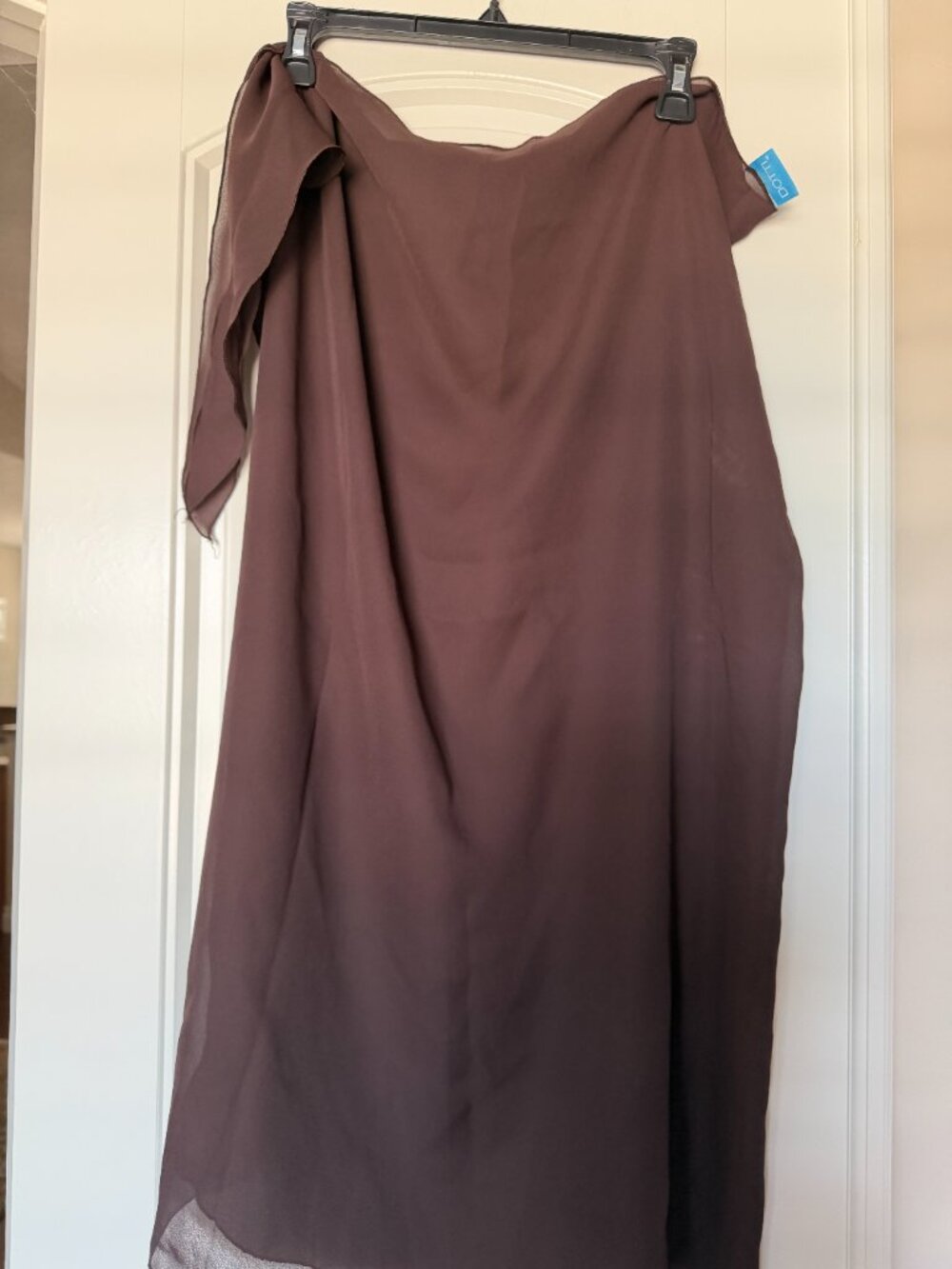 Brown sheer long skirt, Sarong or cover up